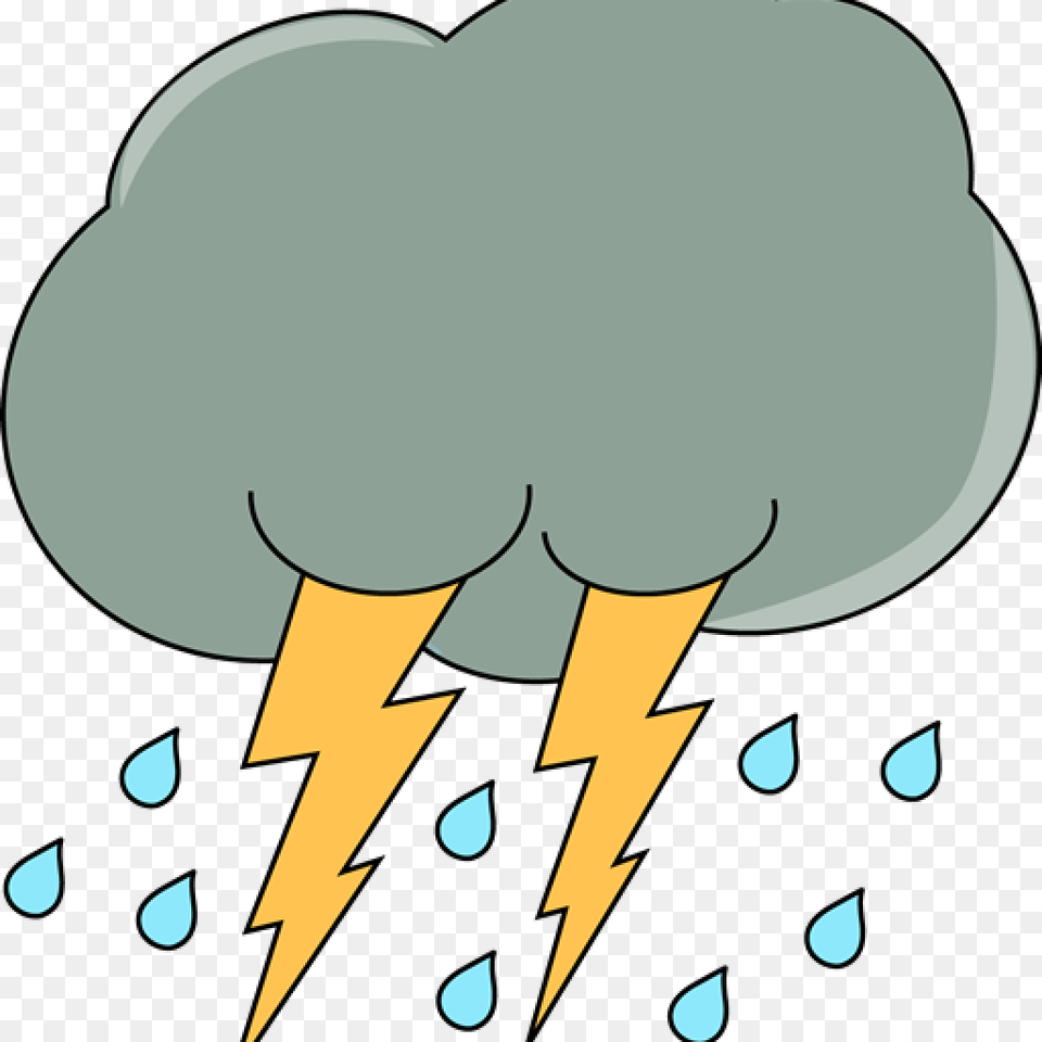 Rain Cloud Clipart Dark Cloud With Rain And Lightning Rain With Lightning Clipart, Electronics, Hardware, Body Part, Hand Png Image