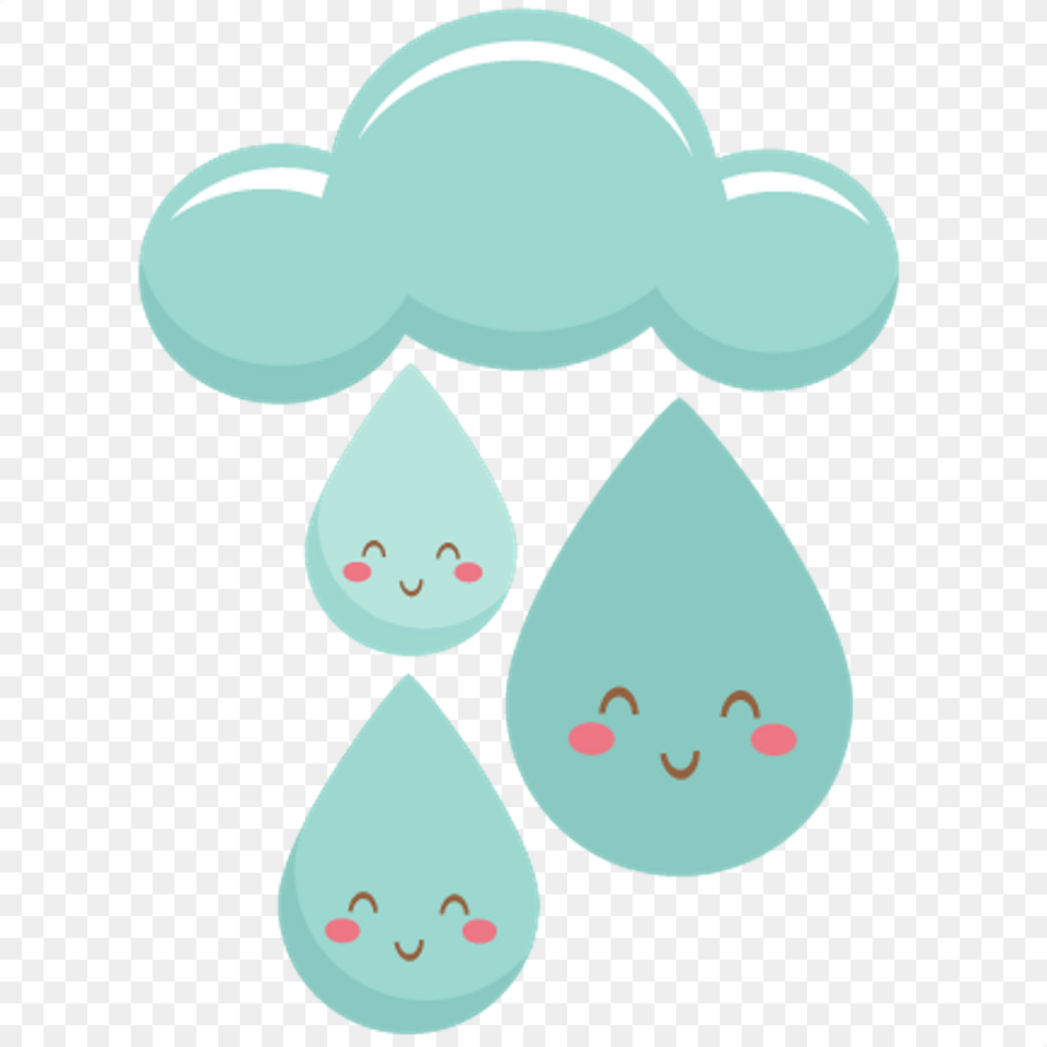 Rain Cloud Clouds Kawaii Cute Tumblr Cute Raindrops Clipart, Accessories, Earring, Jewelry, Turquoise Free Transparent Png