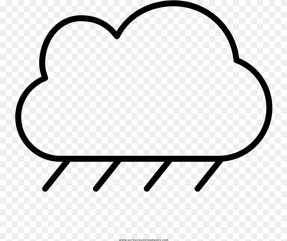 Rain Cloud Coloring, Gray Png Image