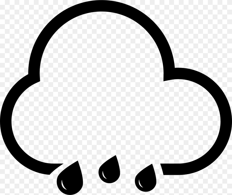 Rain Cloud Comments Cloud, Silhouette, Stencil, Sticker Free Png