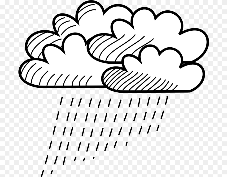 Rain Cloud Drawing Raining Cloud Line Drawing, Bulldozer, Machine, Knot Free Png