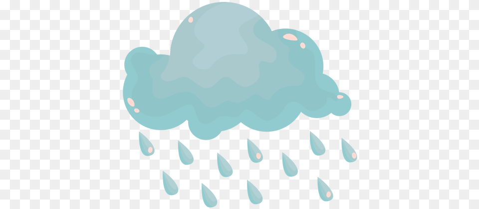 Rain Cloud Flat Nube Con Lluvia, Animal, Bear, Mammal, Wildlife Free Transparent Png