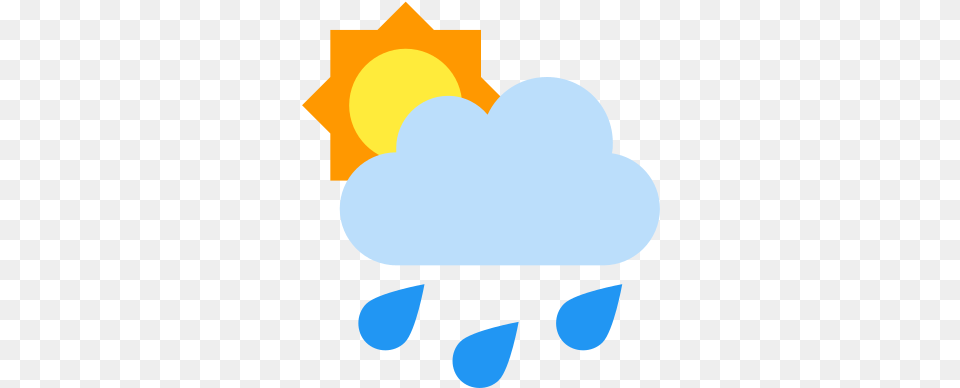 Rain Cloud Icon And Vector Partly Cloudy With Rain, Outdoors, Nature, Sky, Light Free Png Download