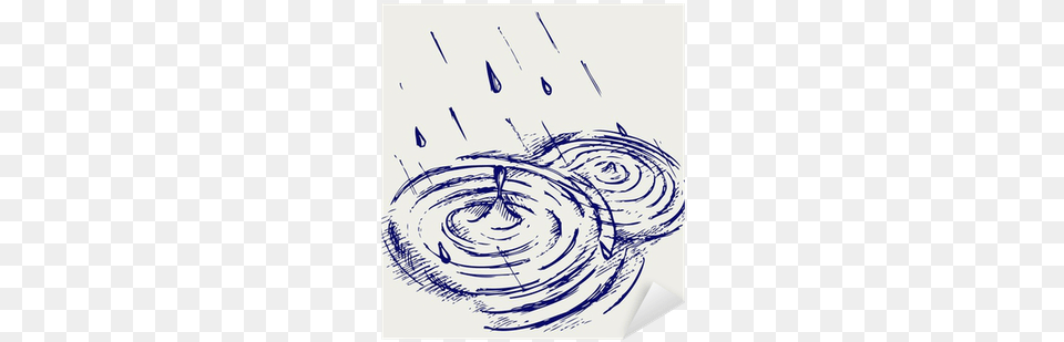 Rain Drops Rippling In Puddle Rain Drop Doodles, Art, Drawing, Outdoors, White Board Png