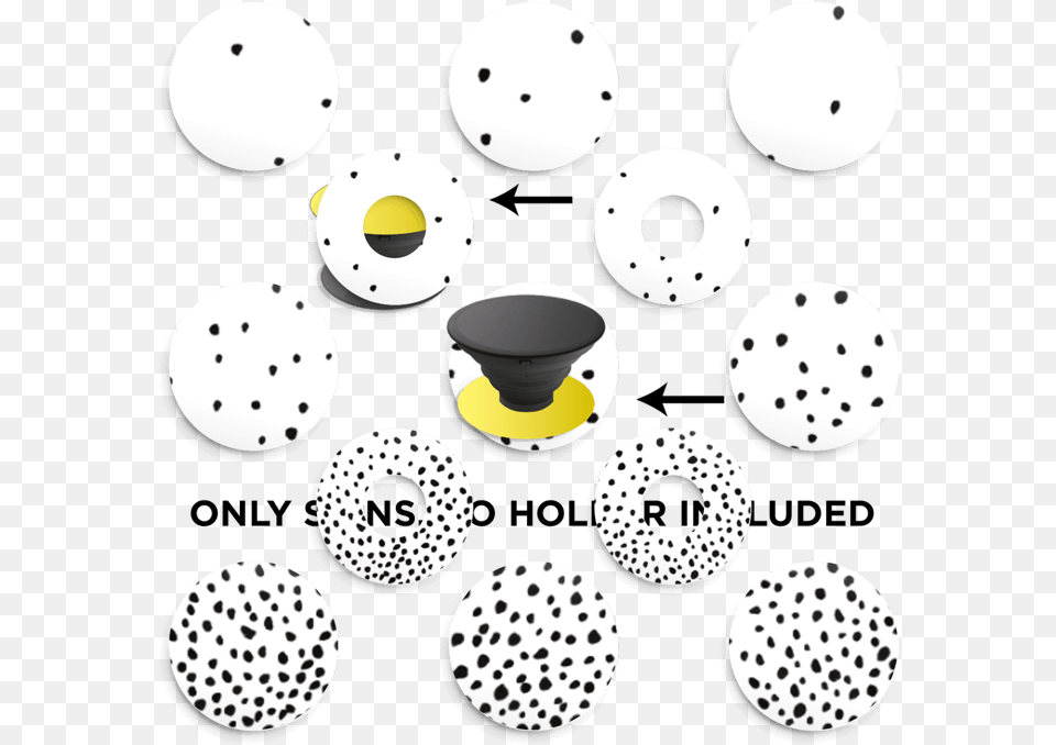 Rain Of Dots Skin Phone Holder Circle, Sphere, Pattern Free Png