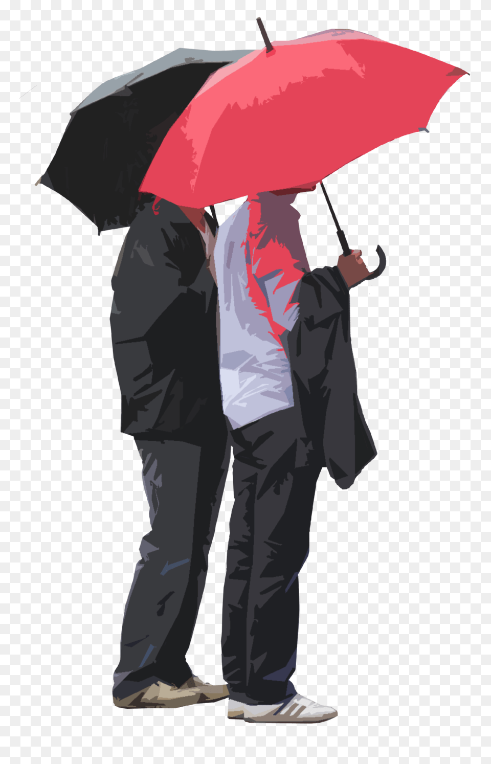 Rain People Cutout Cut Out People People Render People In Rain, Clothing, Coat, Canopy, Adult Png
