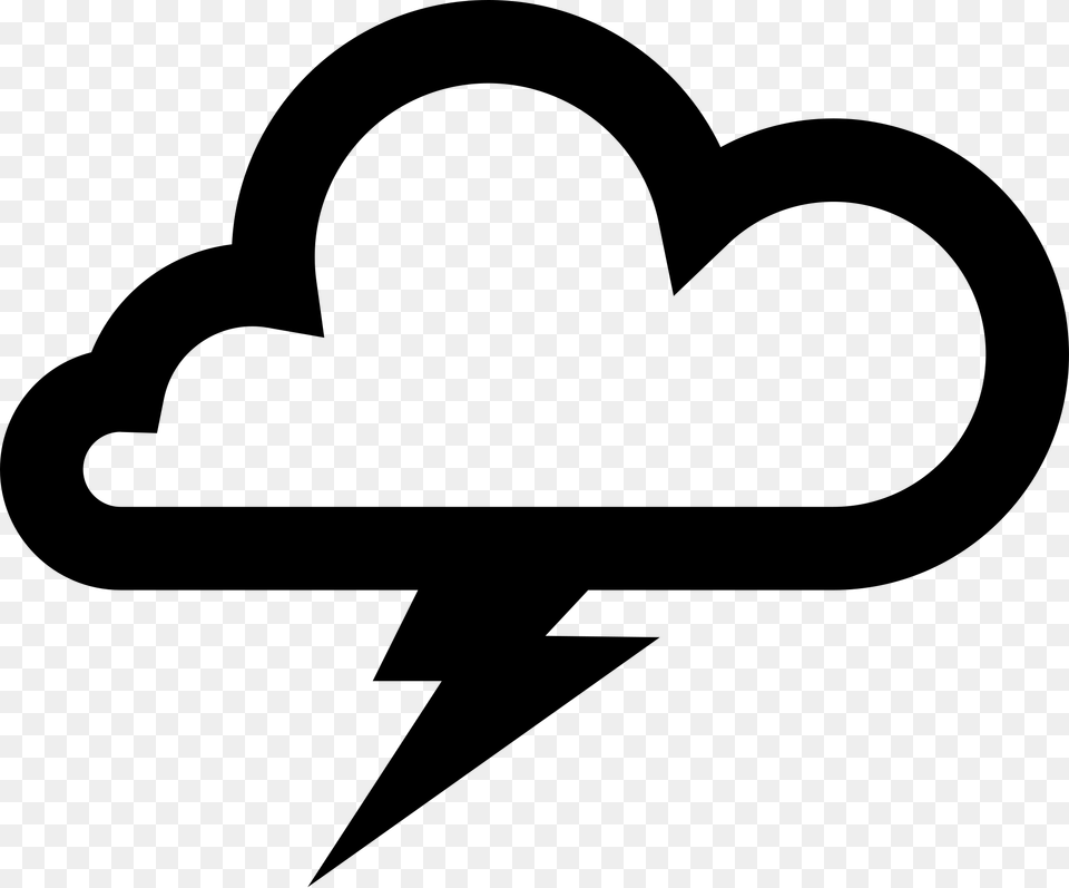 Rain Vector Cloud And Thunder Clipart, Gray Free Png Download