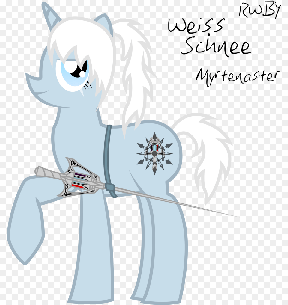 Rainboomrunner Cold Dust Monty Oum Myrtenaster Weiss Schnee Mlp, Book, Comics, Publication, Sword Png Image