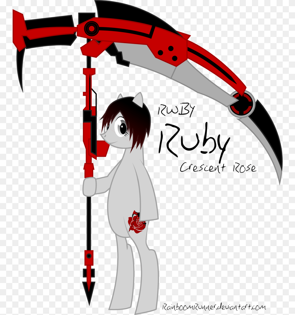 Rainboomrunner Crescent Rose Fanart Ponified Roosterteeth Rwby Ruby And Crescent Rose, Person, Face, Head Free Png