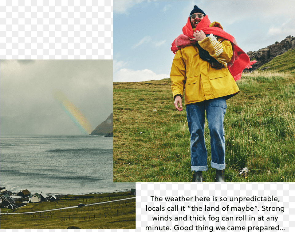Rainbow, Jacket, Clothing, Coat, Person Png Image