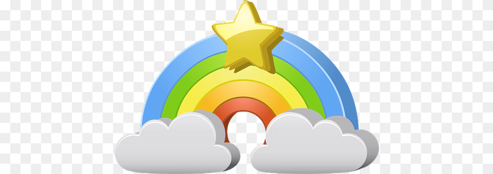 Rainbow Symbol, Star Symbol Free Png Download