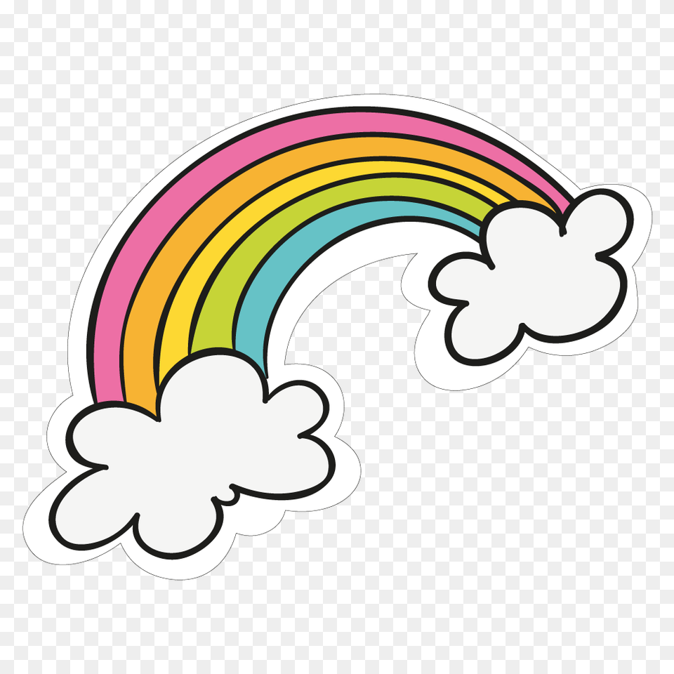 Rainbow, Art, Graphics, Outdoors, Nature Free Png Download