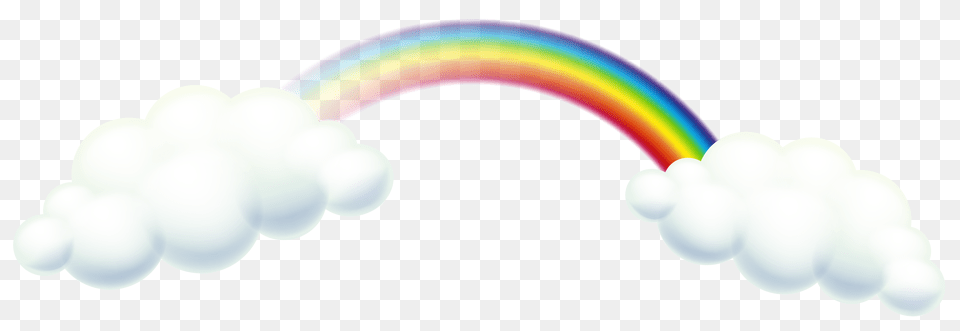 Rainbow And Clouds Clip Art, Nature, Outdoors, Sky, Light Free Png Download
