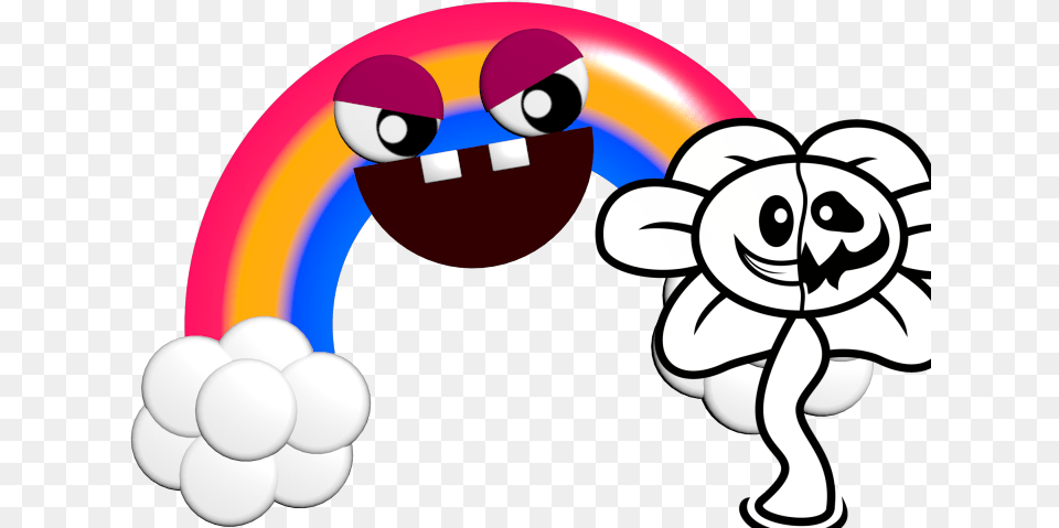 Rainbow And Flowey Download Fnaf Chica39s Magic Rainbow Png Image