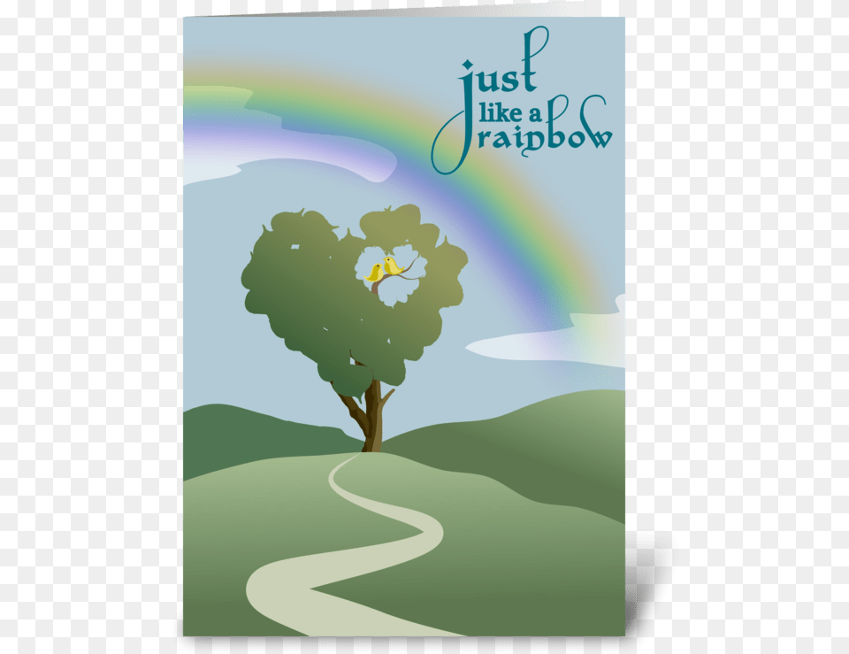 Rainbow And Heart Tree Graphic Design, Plant, Outdoors, Nature, Book Png