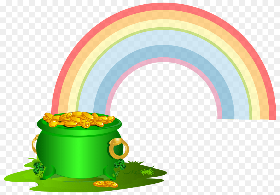 Rainbow And Pot Of Gold Clipart Gallery Images Free Transparent Png