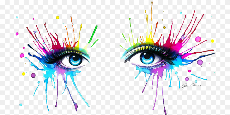 Rainbow Art Eyes Cartoons Rainbow Eye No Background, Graphics, Pattern, Fireworks, Accessories Free Transparent Png