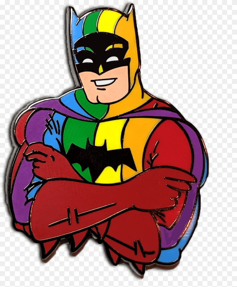 Rainbow Batman, Person, Face, Head, Logo Free Png