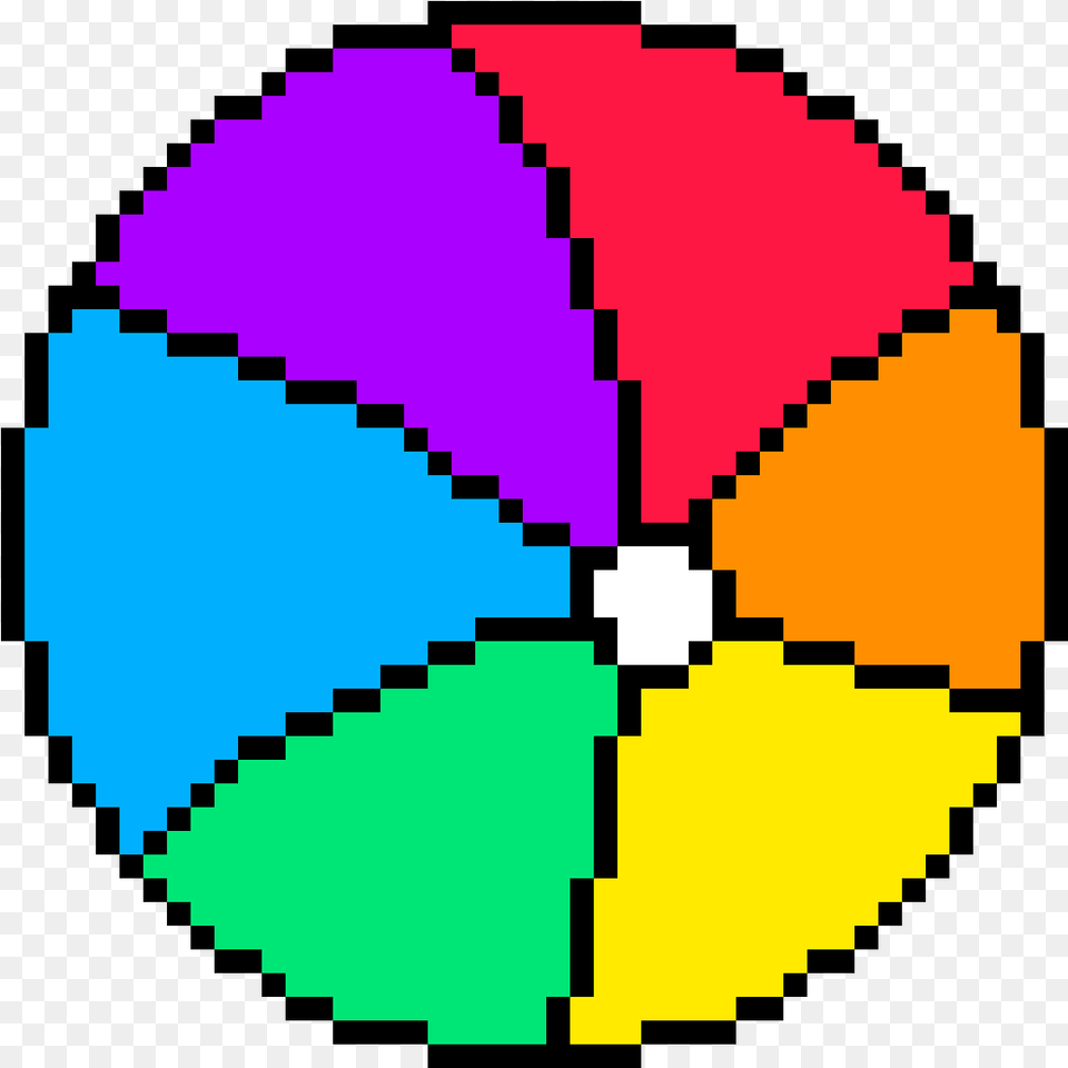 Rainbow Beach Ball Pixel Art Sphere Clipart Full Size Pixel Art Shading Circles Free Png Download