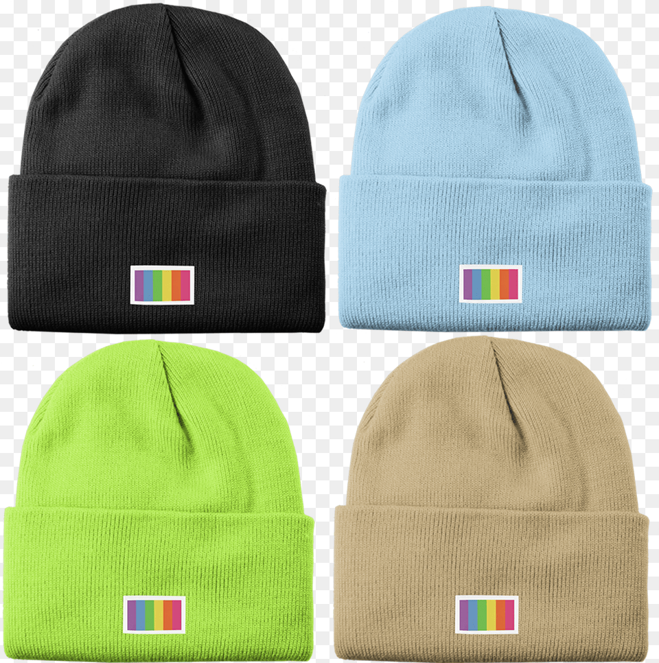 Rainbow Beanie Beanie, Cap, Clothing, Fleece, Hat Free Transparent Png