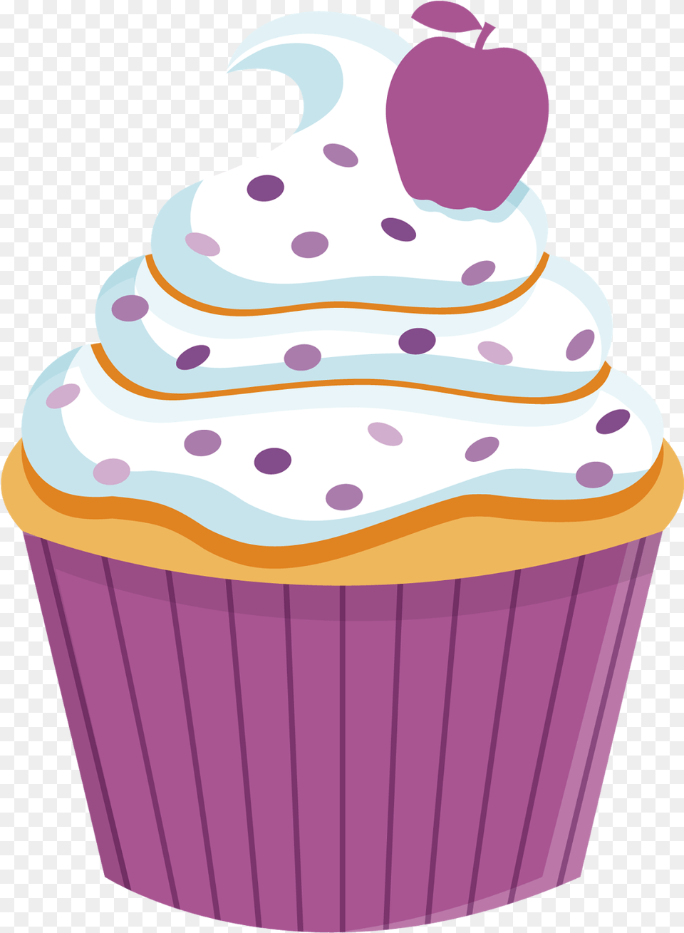 Rainbow Birthday Clipart Cupcake, Cake, Cream, Dessert, Food Free Png Download