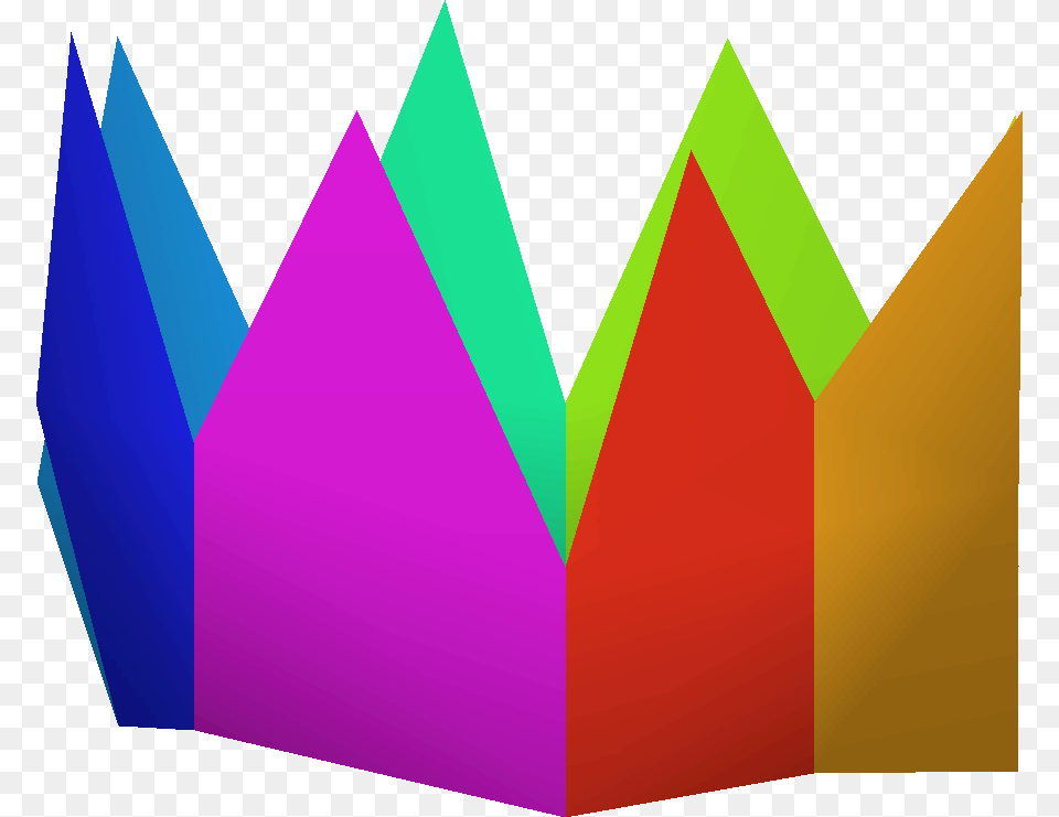 Rainbow Birthday Hat Transparent Background, Triangle, Art, Graphics, Paper Free Png