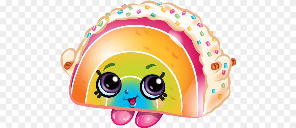 Rainbow Bite Shopkins Rainbow Bite, Clothing, Hat, Food, Sweets Free Png Download