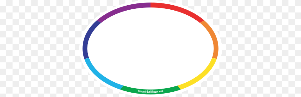 Rainbow Border Rainbow Circle Outline Full Size Arvore, Hoop, Oval Free Png