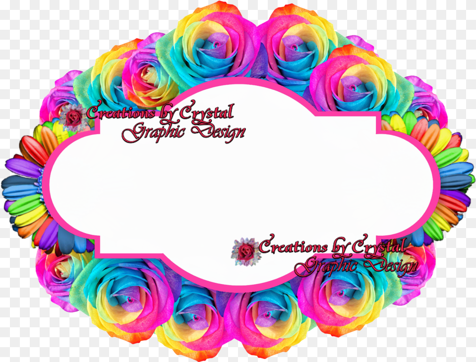 Rainbow Border With Flowers, Flower, Plant, Rose, Birthday Cake Free Png Download