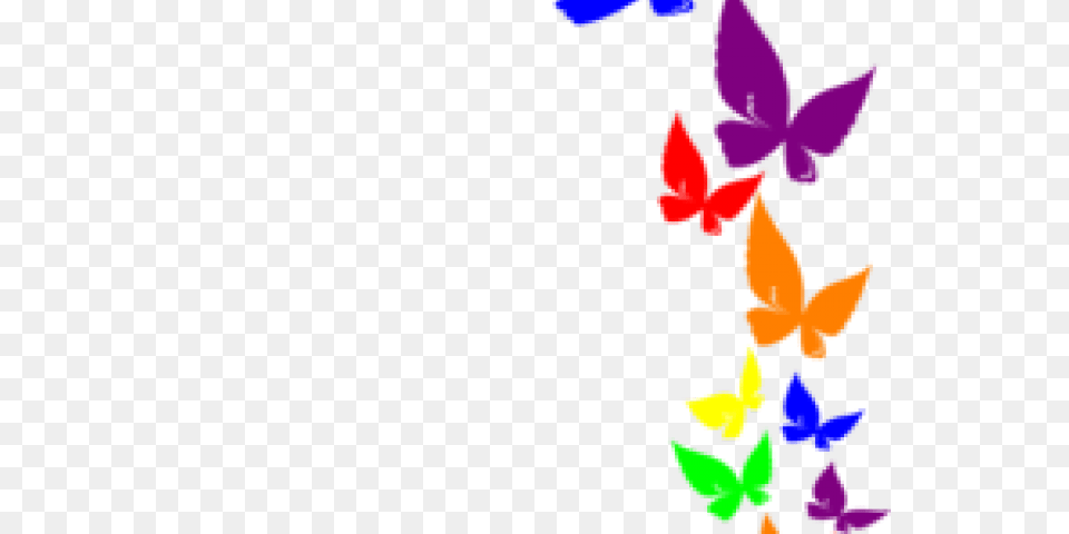Rainbow Butterfly Clipart, Art, Graphics, Floral Design, Pattern Free Png