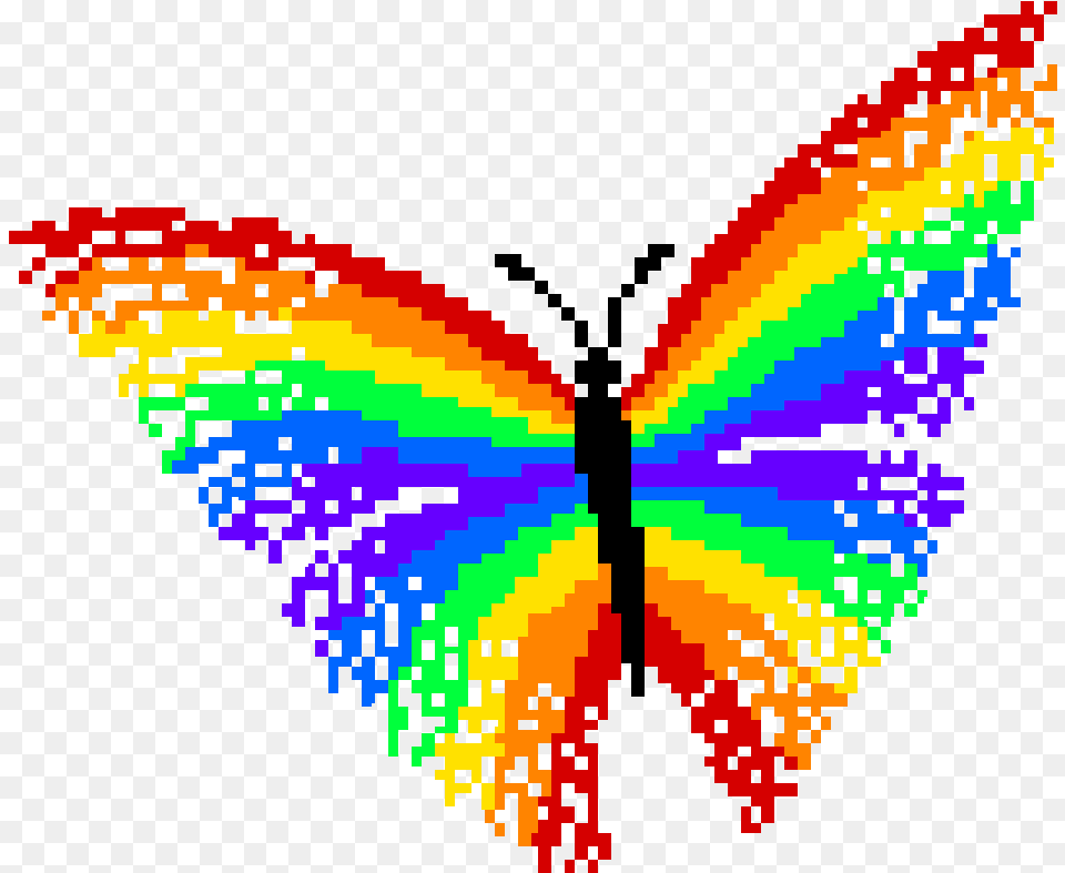 Rainbow Butterfly Cross Stitch Pattern, Lighting, Art, Graphics, Modern Art Free Transparent Png