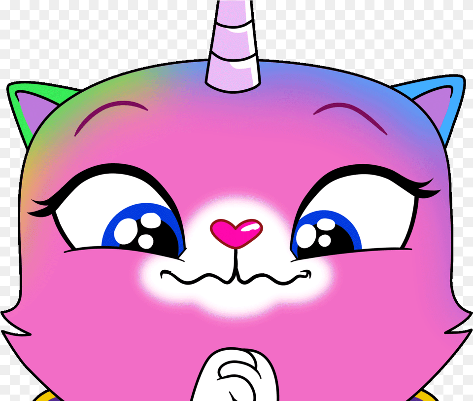 Rainbow Butterfly Unicorn Kitty Gif, Purple, Baby, Person, Face Png