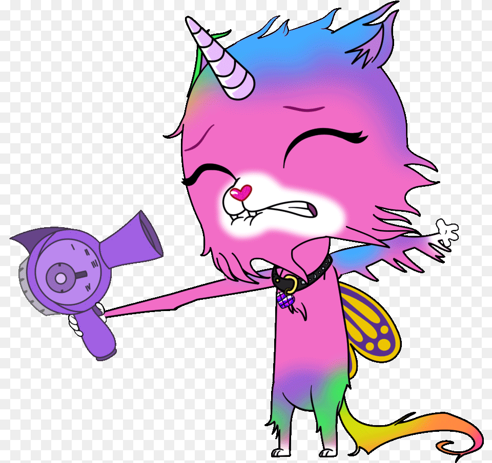 Rainbow Butterfly Unicorn Kitty Hair, Person, Purple, Art, Face Free Transparent Png