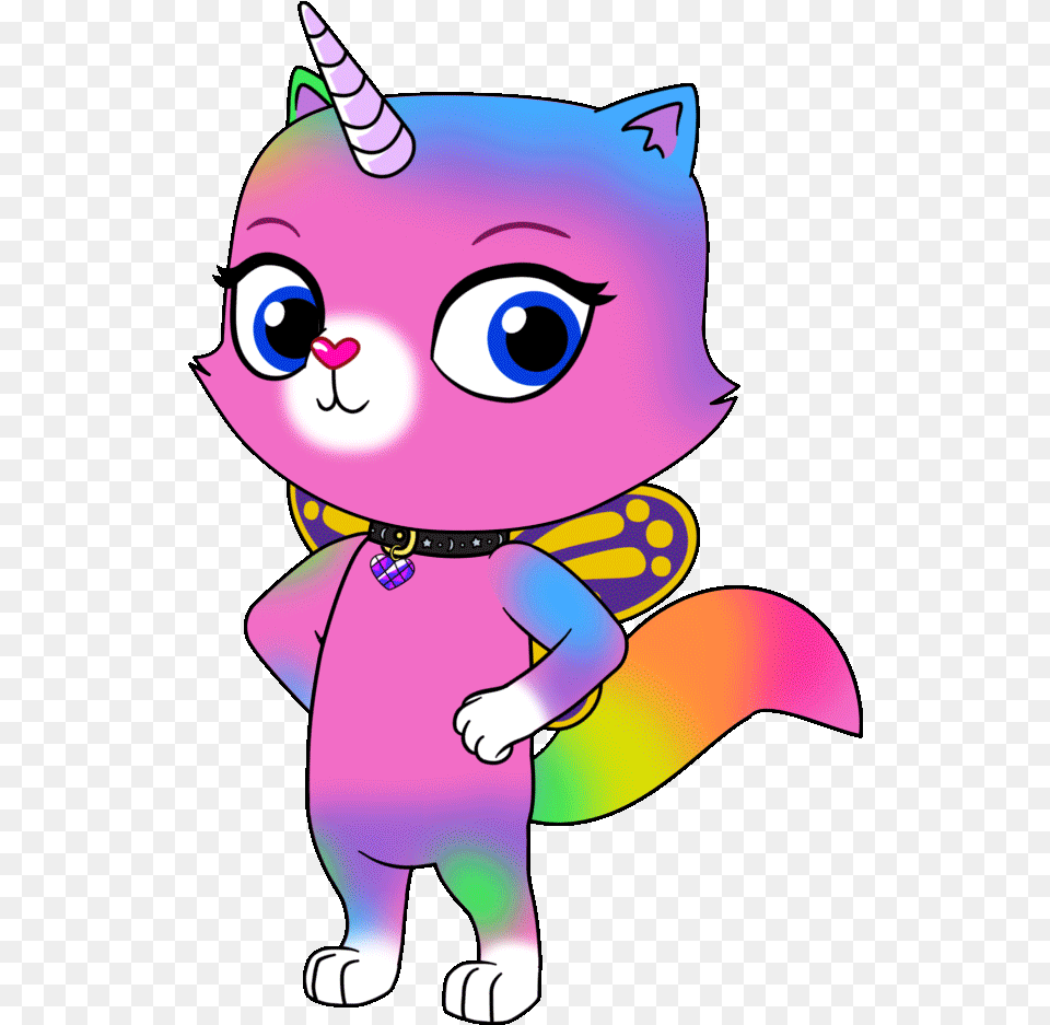 Rainbow Butterfly Unicorn Kitty Nickelodeon, Baby, Person, Purple, Face Free Png Download