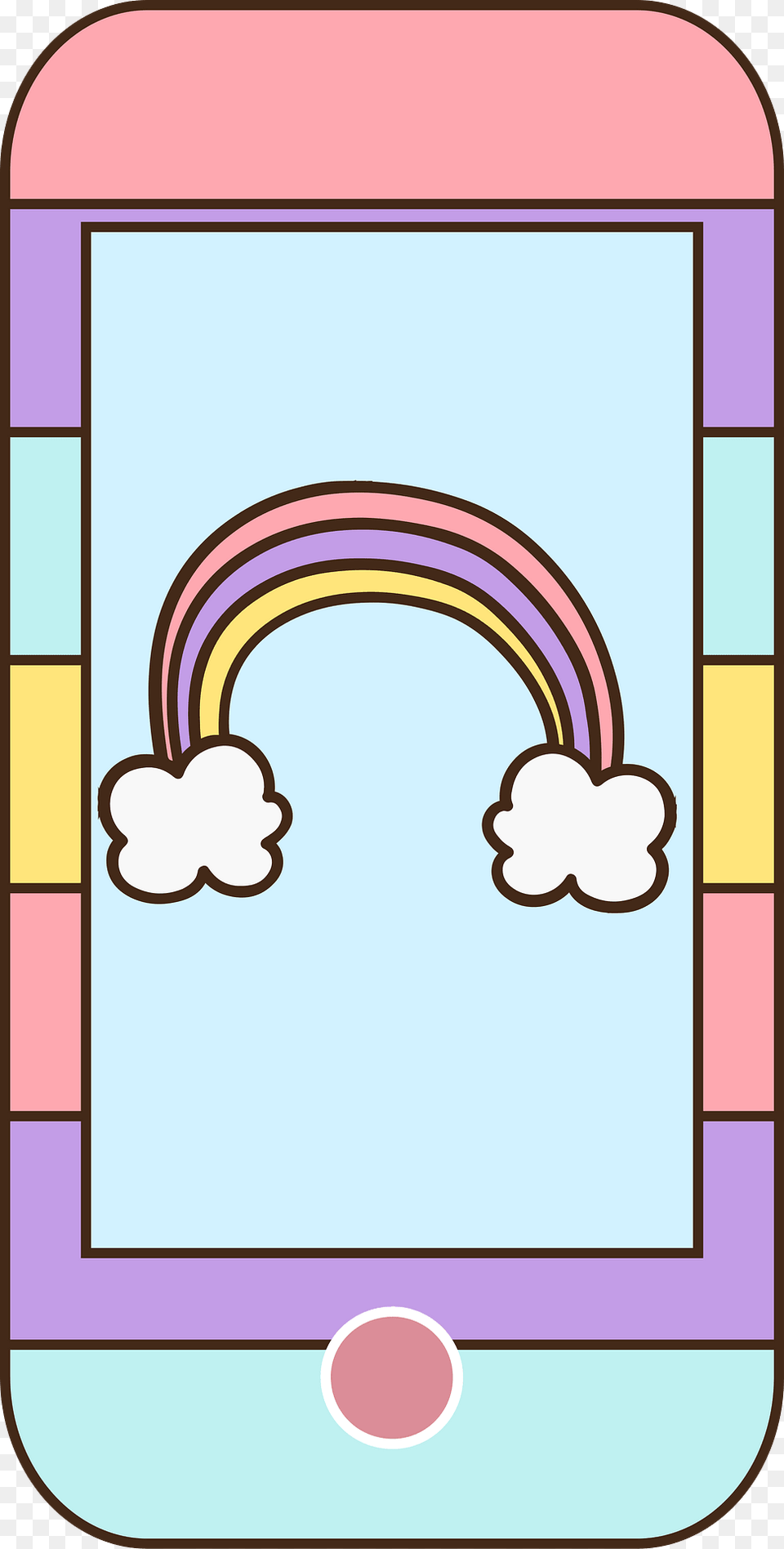 Rainbow Cellphone Clipart, Arch, Architecture Png Image