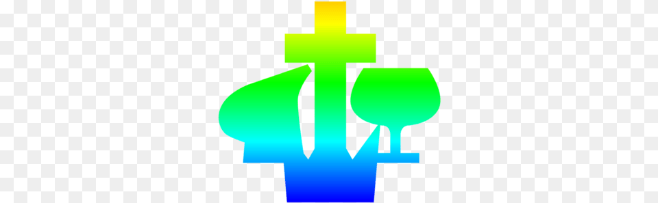 Rainbow Christian And Missionary Alliance Symbol Greeting Card Vertical, Weapon, Cross, Electronics, Hardware Png