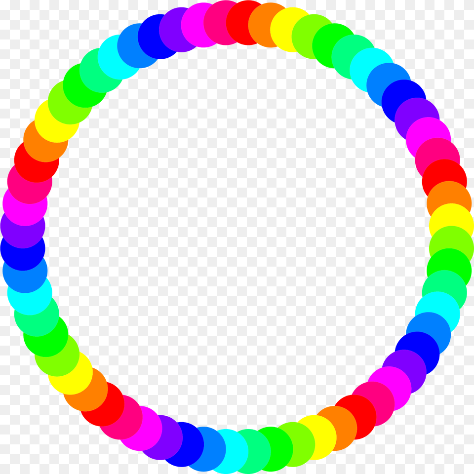 Rainbow Circle Border Rainbow Circle Clipart, Accessories, Hoop, Jewelry, Necklace Png Image