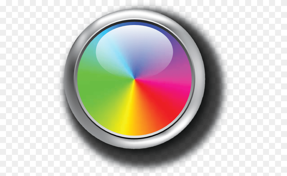 Rainbow Circle Button Clip Arts For Rainbow Button, Disk Png Image
