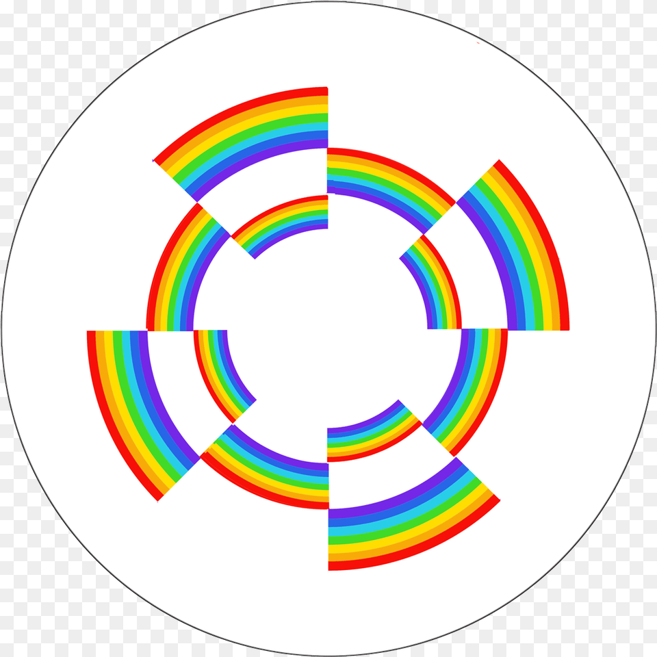 Rainbow Circle Circle, Disk Free Png