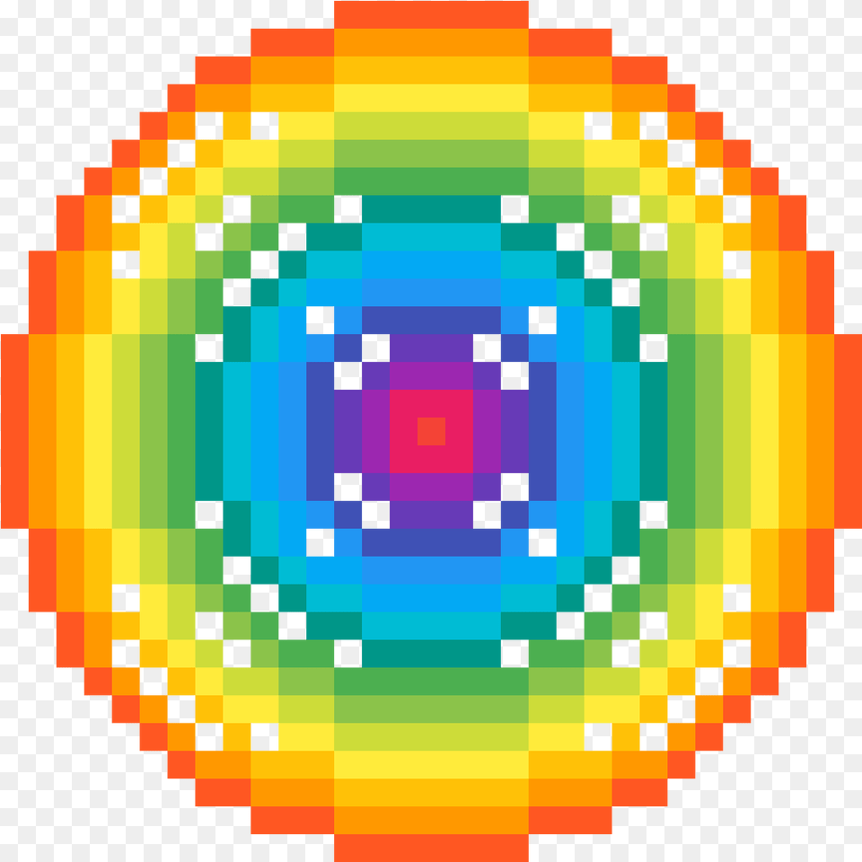 Rainbow Circle Minecraft 32x Golden Apple, Pattern, Scoreboard, Art Png Image