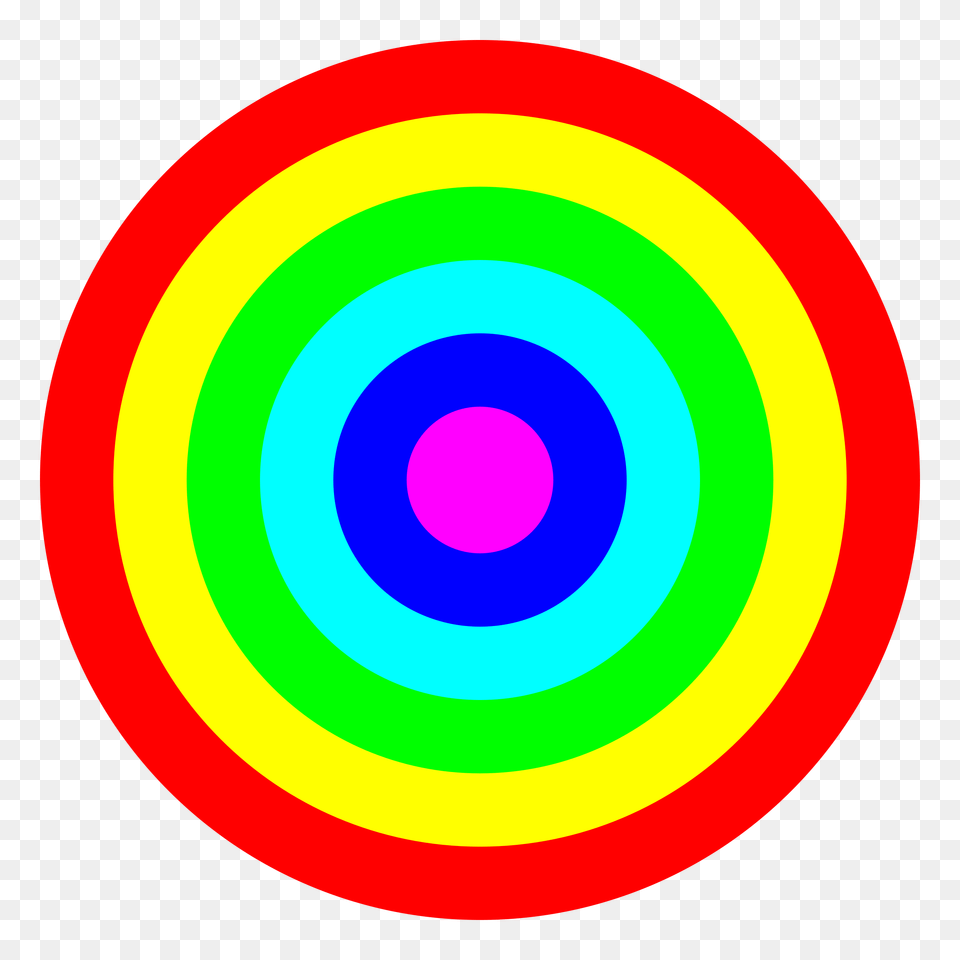 Rainbow Circle Target Color Icons, Spiral, Disk Free Png Download