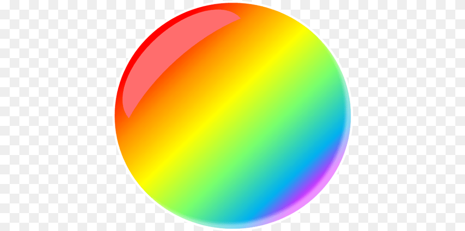 Rainbow Circle Transparent Rainbow Ball, Sphere, Disk Free Png
