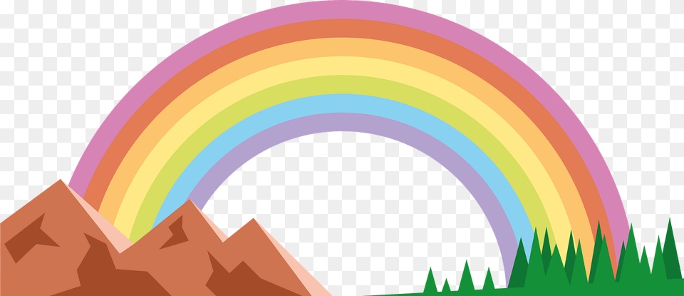 Rainbow Clipart, Nature, Night, Outdoors, Sky Free Png Download