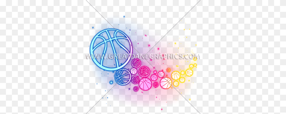 Rainbow Clipart Basketball Circle, Light Png Image