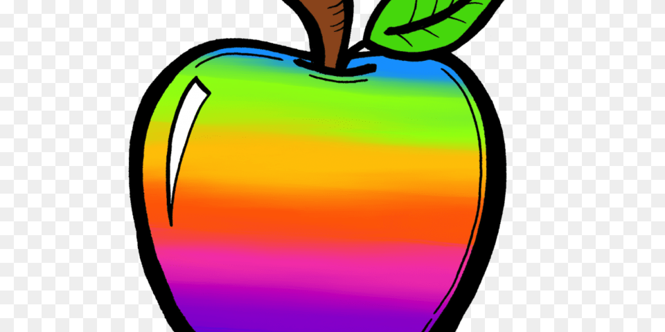 Rainbow Clipart Chalkboard, Apple, Food, Fruit, Jar Free Png Download