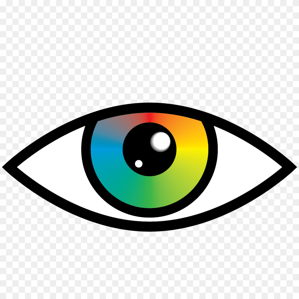 Rainbow Clipart Eye, Disk, Logo Free Png