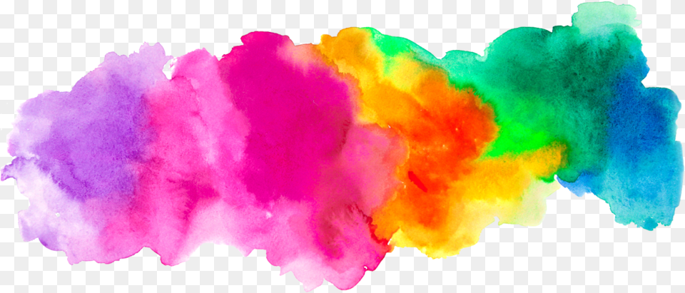 Rainbow Cloud Cut Out, Dye Png