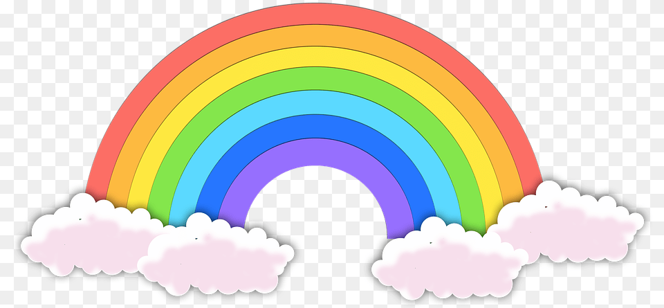 Rainbow Cloud The Sky Color Gradient, Outdoors, Nature, Graphics, Art Png