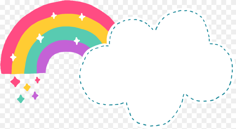 Rainbow Clouds Format Cute Clipart Rainbow Cartoon, Applique, Pattern Free Transparent Png