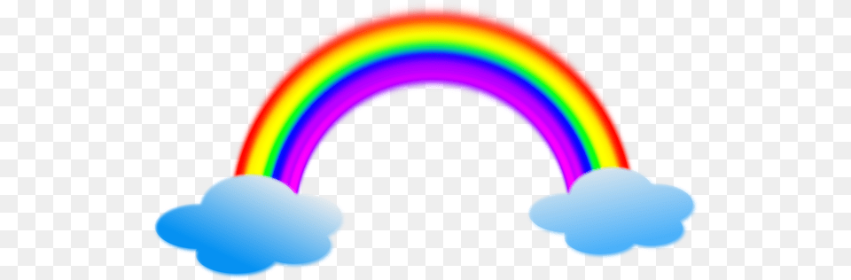 Rainbow Clouds Weather Small Rainbow, Light, Nature, Outdoors, Sky Free Png Download
